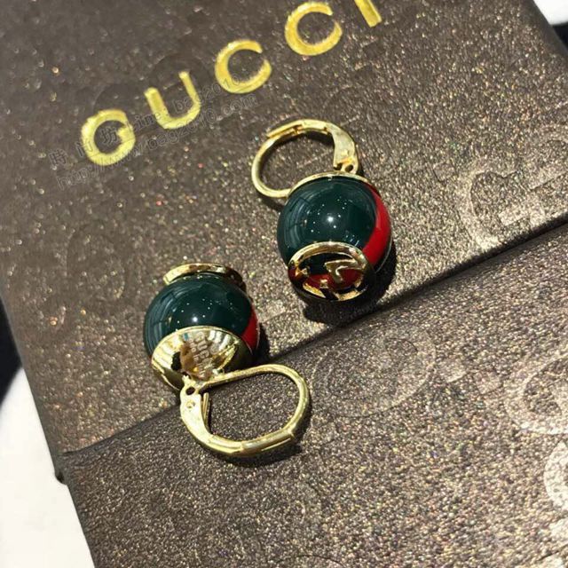 GUCCi飾品 古馳專櫃同步新款 鍍鈀復古金屬耳釘 Gucci耳環  zgbq1122